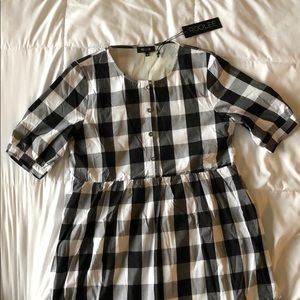 Roolee buffalo check dress - Brand New